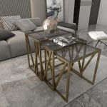 ⁦تربيزة متداخلة روند⁩ - الصورة ⁦2⁩